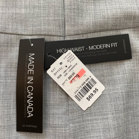 NWT Le Chateau Light Grey Pencil Skirt, Size 18 - Picture 6 of 9